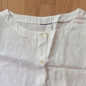 Button up tunic ⭐️ collarless ⭐️ white ⭐️ 1X ⭐️